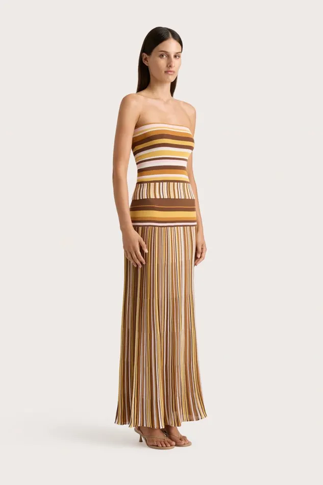 Faithfull The Brand Tops Citara Strapless Top Cocoa 8211 Women