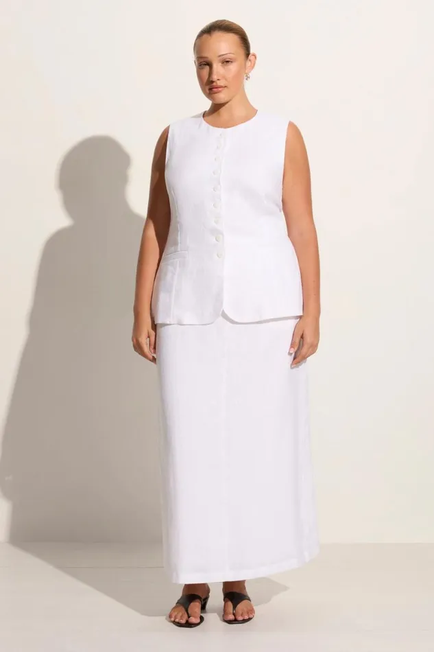 Faithfull The Brand Tops Domenico Vest White 8211 Women