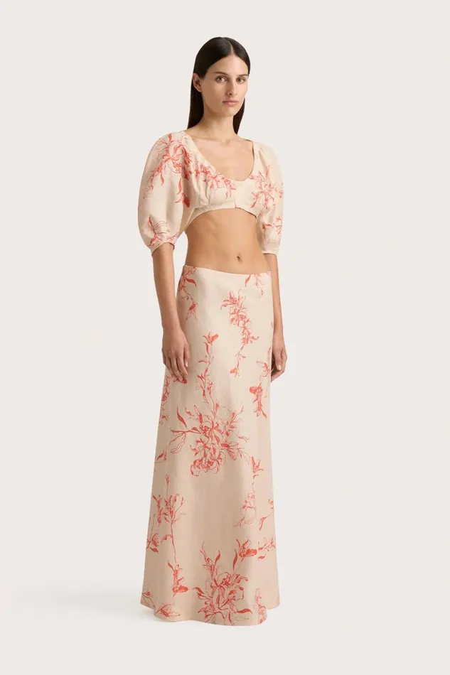 Faithfull The Brand Tops Soleil Top Leilani Vermilion 8211 Women