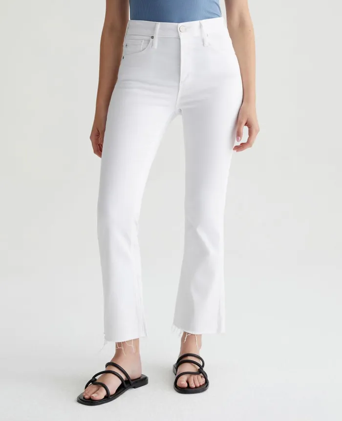 Farrah Boot Crop Modern White Women AG Jeans Denim