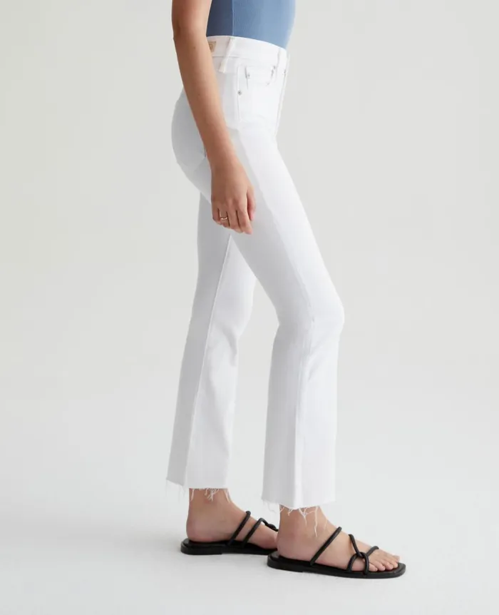 Farrah Boot Crop Modern White Women AG Jeans Denim