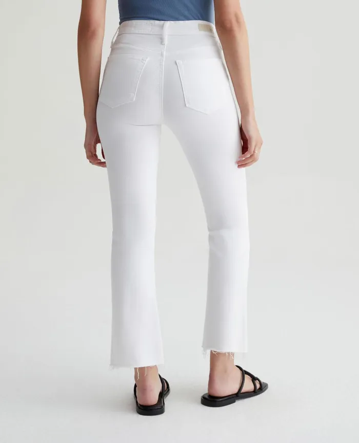 Farrah Boot Crop Modern White Women AG Jeans Denim