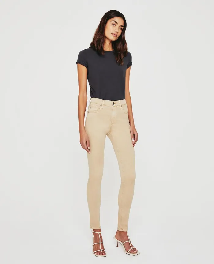 Farrah Skinny Sulfur Toasted Almond Women AG Jeans Pants
