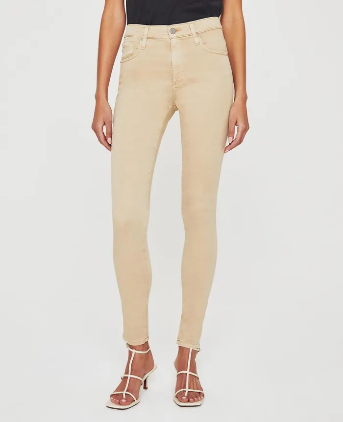 Farrah Skinny Sulfur Toasted Almond Women AG Jeans Pants