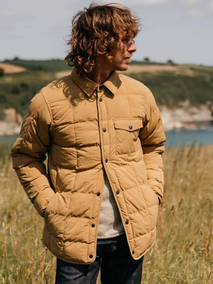 Finisterre Jackets and Coats Men Lapwing Shirt Wheat
