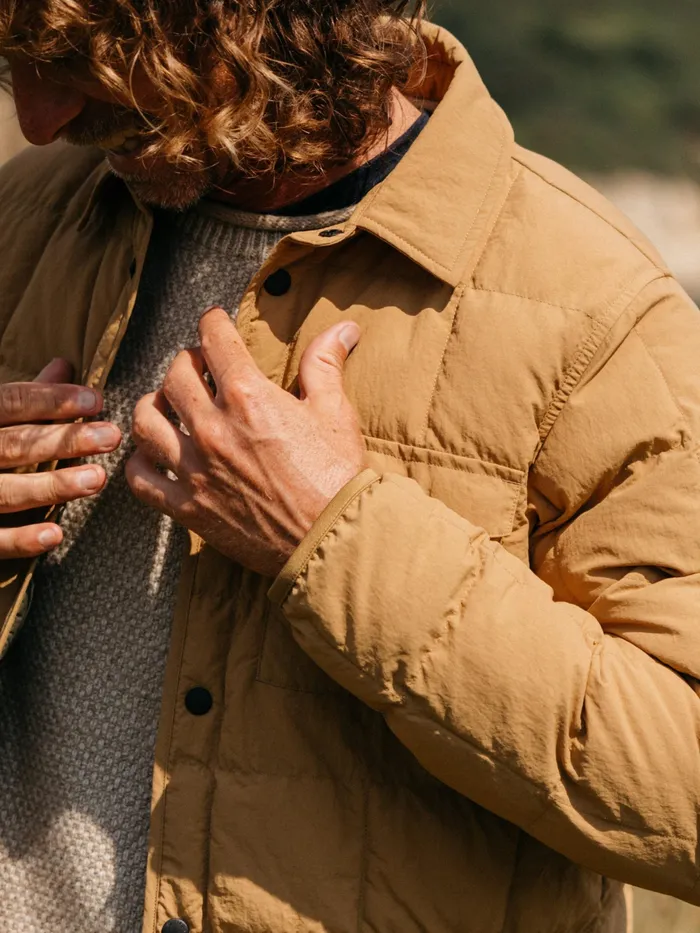 Finisterre Jackets and Coats Men Lapwing Shirt Wheat