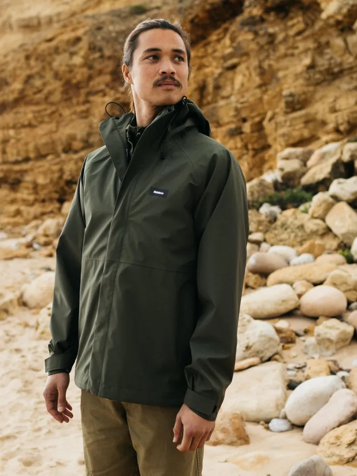 Finisterre Jackets and Coats Men Skybird Waterproof Jacket Olive