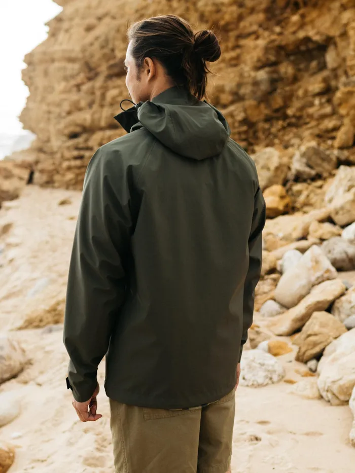 Finisterre Jackets and Coats Men Skybird Waterproof Jacket Olive