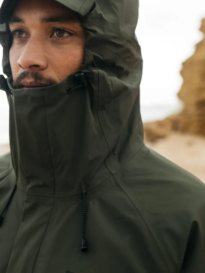 Finisterre Jackets and Coats Men Skybird Waterproof Jacket Olive