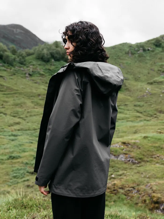 Finisterre Jackets and Coats Women Skybird Waterproof Jacket Raven Black