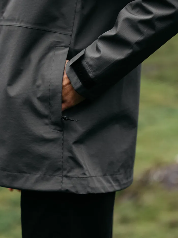 Finisterre Jackets and Coats Women Skybird Waterproof Jacket Raven Black