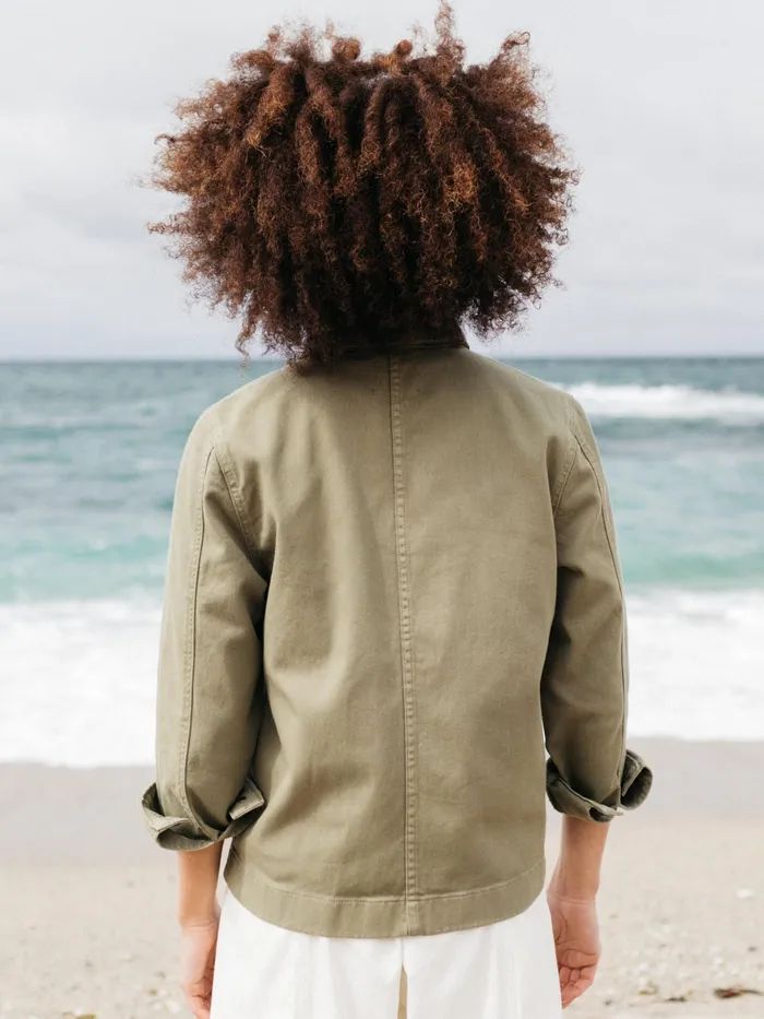 Finisterre Jackets and Coats Women Yarrel Chore Jacket Willow Green