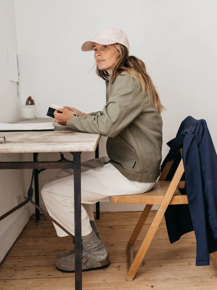 Finisterre Jackets and Coats Women Yarrel Chore Jacket Willow Green