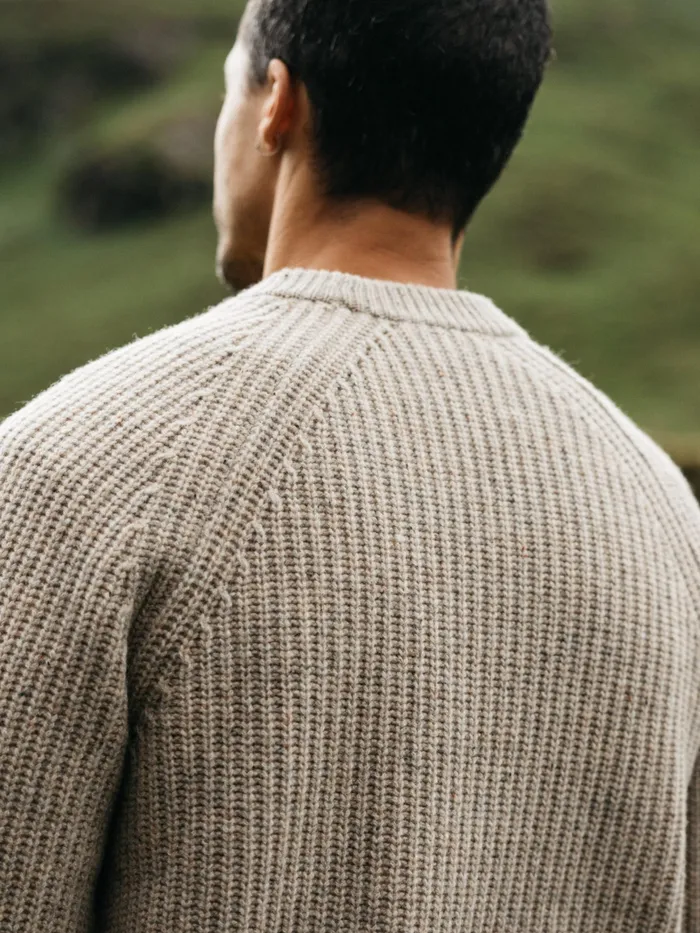 Finisterre Knitwear Men Mora Knit Sweater Oatmeal