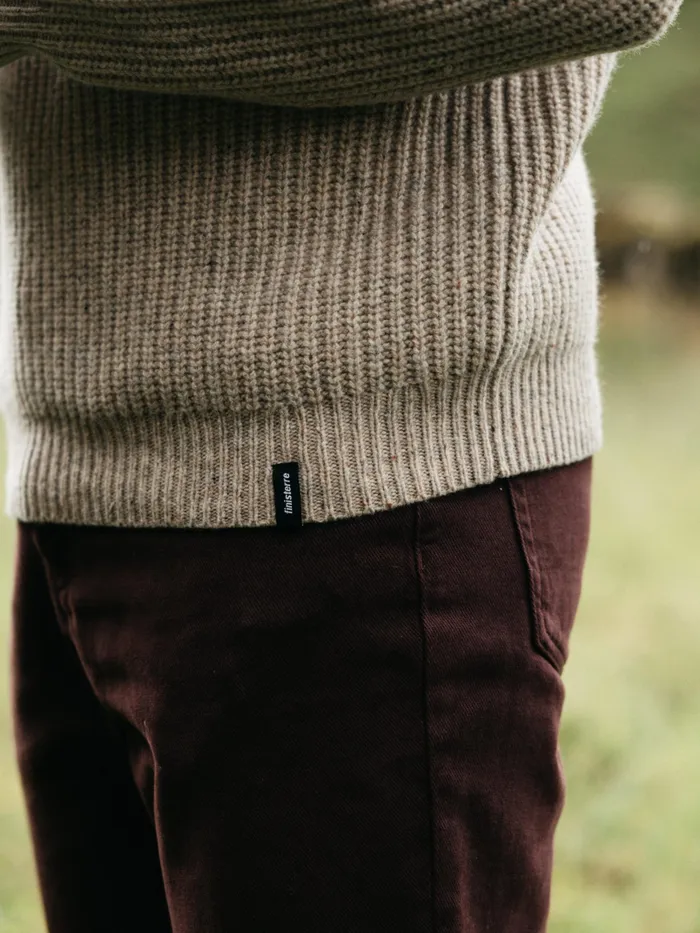 Finisterre Knitwear Men Mora Knit Sweater Oatmeal