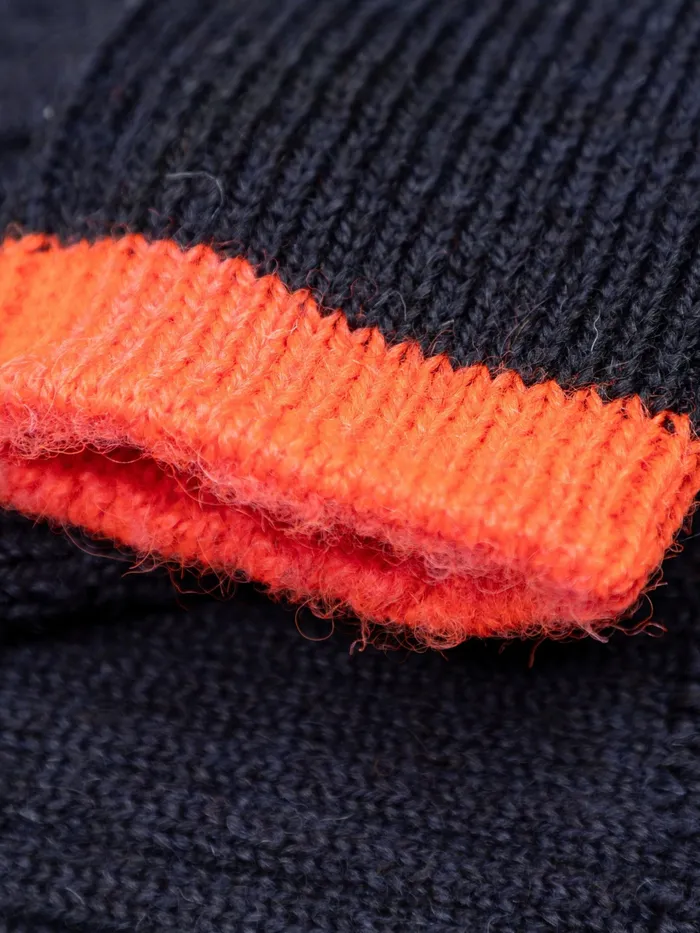 Finisterre Socks MenWomen Bosun Sock Navybright Flame