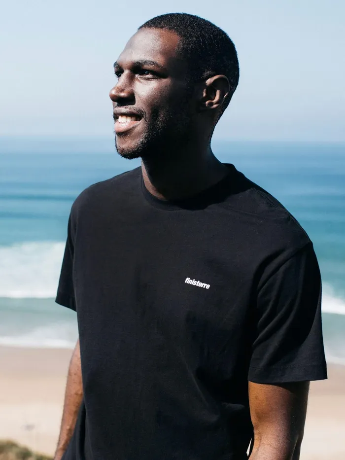 Finisterre TShirts Men Harlyn Logo TShirt Black