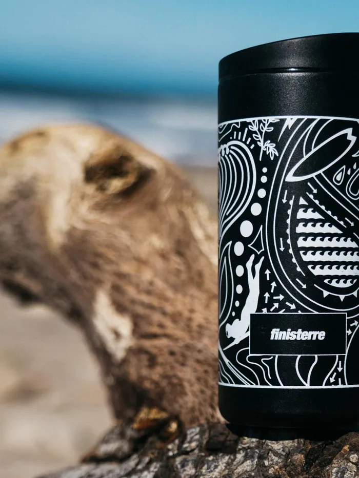 Finisterre Water Bottles MenWomen MiiR 12oz Flip Traveller Bottle Black Paisley