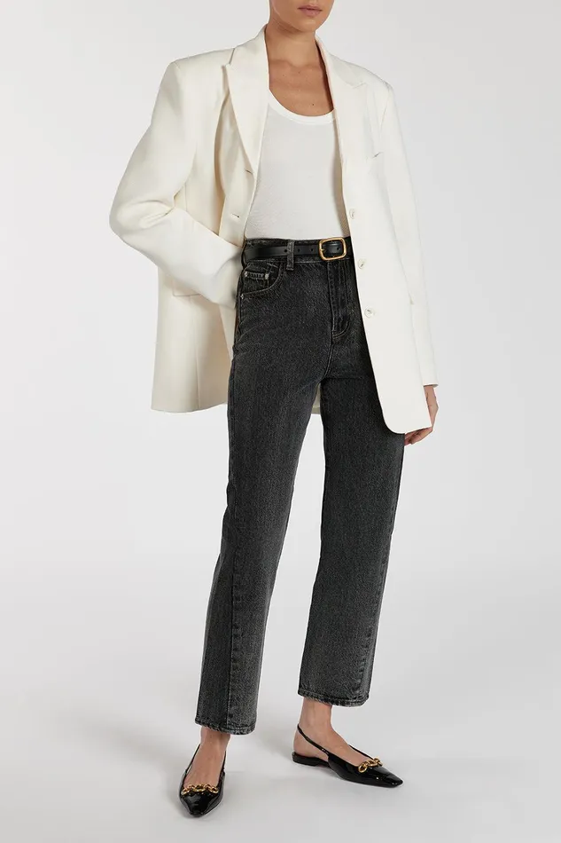 FINN WASHED BLACK TWISTED SEAM JEAN Women DISSH Pants