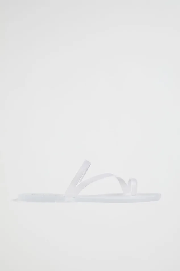 Flats Woman Seed Heritage Asymmetric Jelly Slide Clear