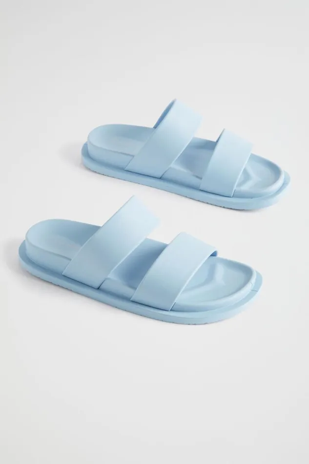 Flats Woman Seed Heritage Double Strap Jelly Bluebell