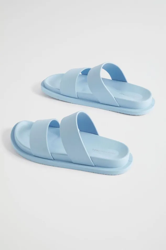 Flats Woman Seed Heritage Double Strap Jelly Bluebell