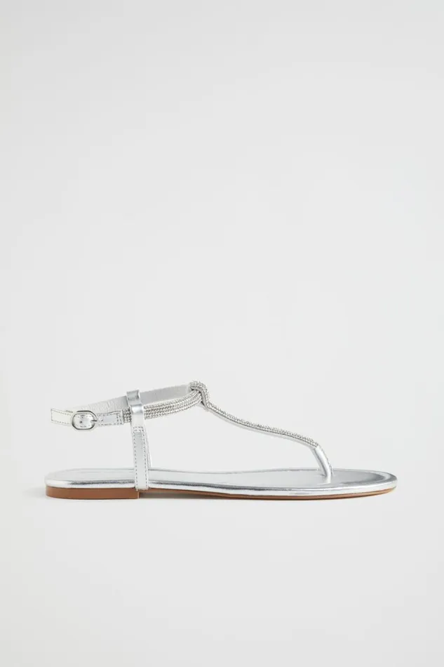 Flats Woman Seed Heritage Odette Jewel Sandal Silver