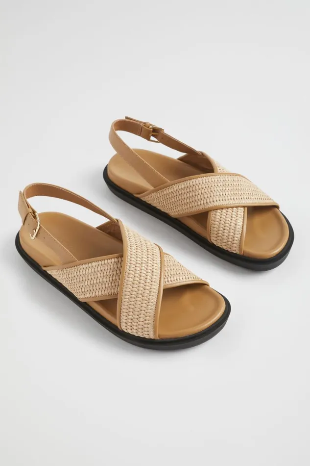 Flats Woman Seed Heritage Tara Footbed Sandal Toffee