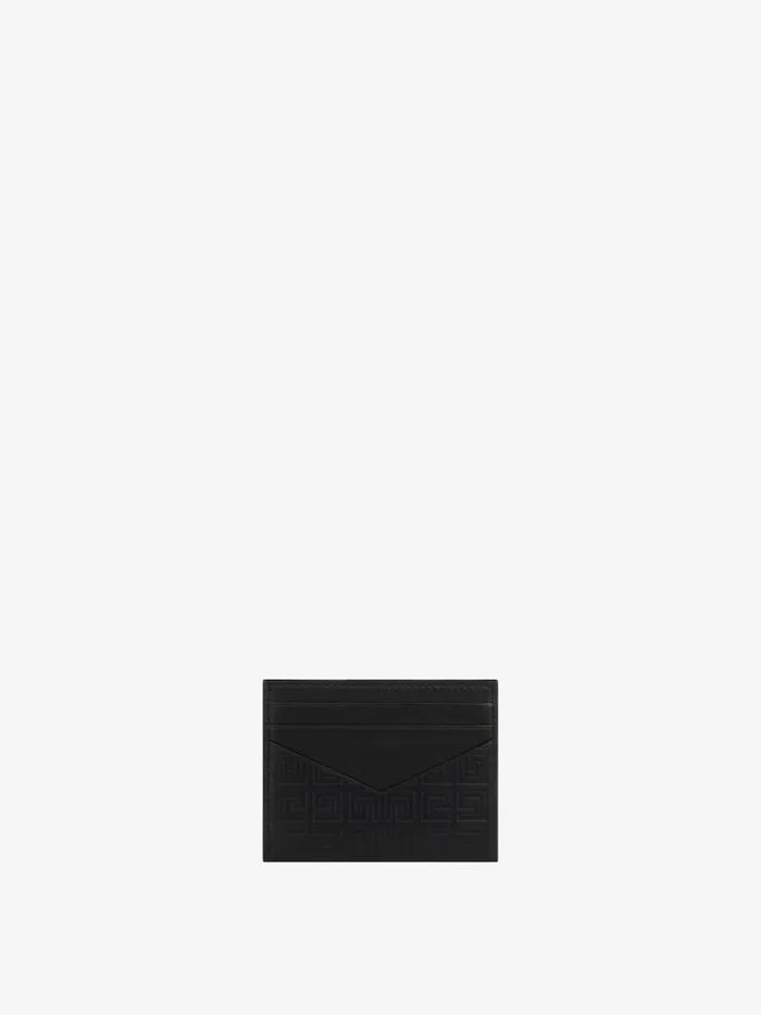 GCut Card Holder In 4g Leather Black Women Givenchy Wallets and Card Holders