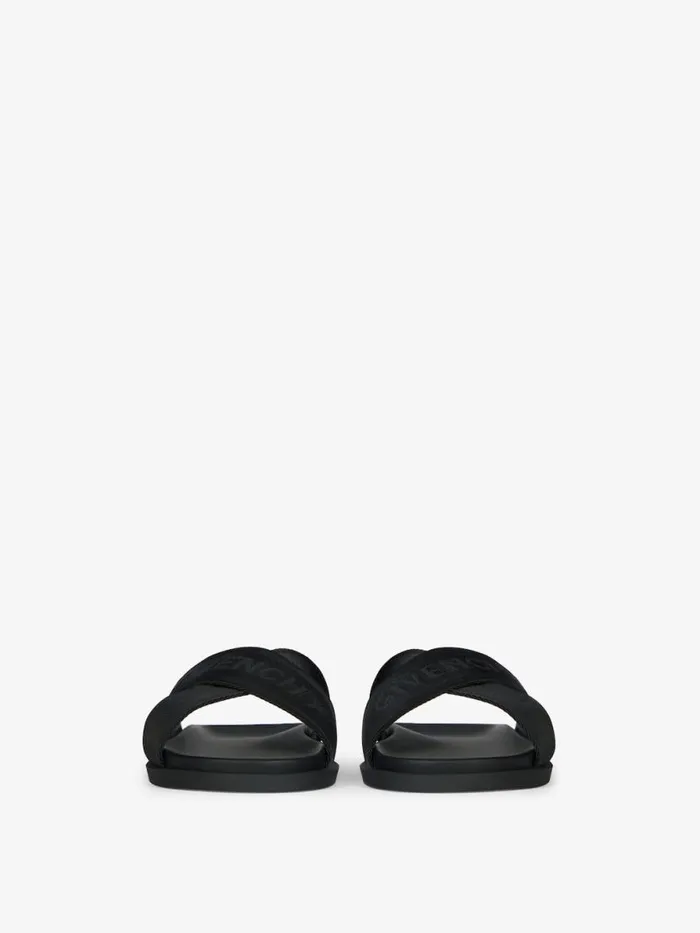 G Plage Sandals With Crossed Straps In Webbing Black Men Givenchy Slides and Sandals