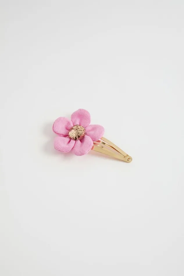 Hair Accessories Girl Seed Heritage Fabric Daisy Snap Candy Pink