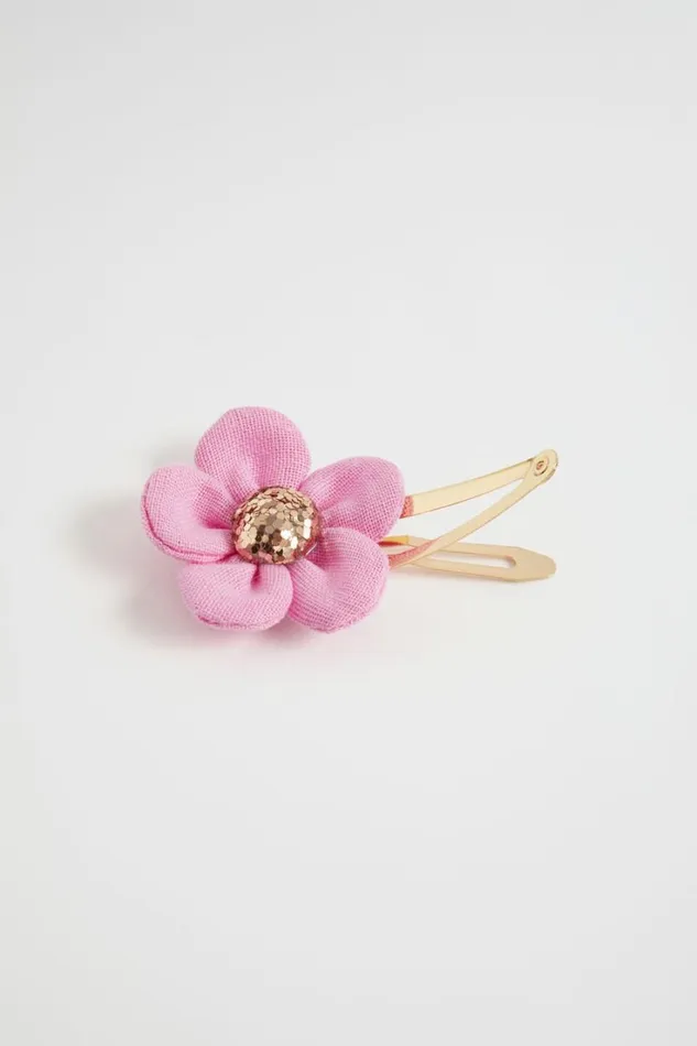 Hair Accessories Girl Seed Heritage Fabric Daisy Snap Candy Pink
