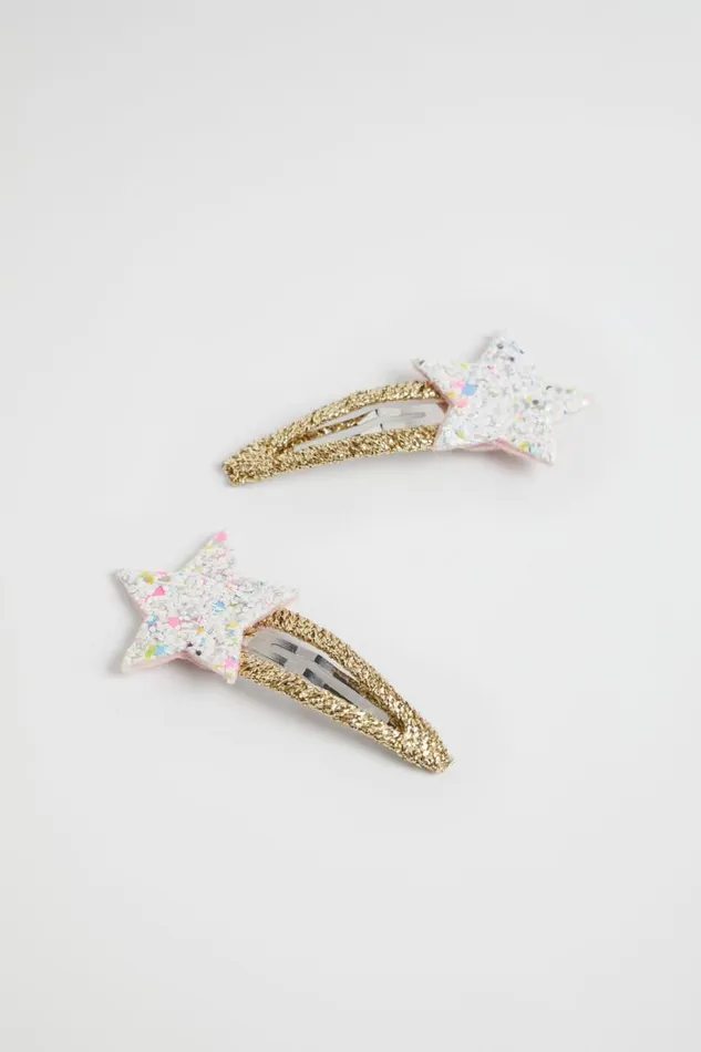 Hair Accessories Girl Seed Heritage Glitter Star Snaps Multi