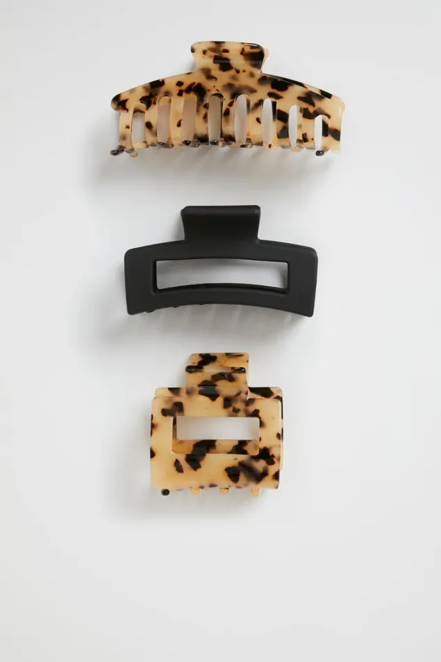 Hair Accessories Woman Seed Heritage Hair Claw Pack Milky Tort