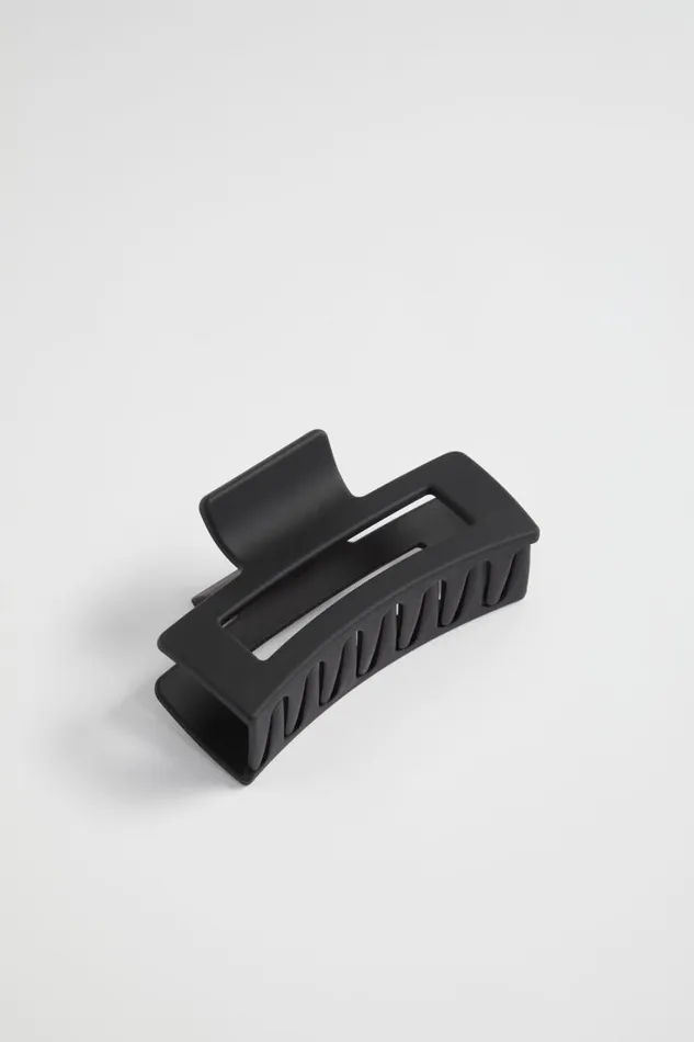 Hair Accessories Woman Seed Heritage Rectangle Hair Claw Black