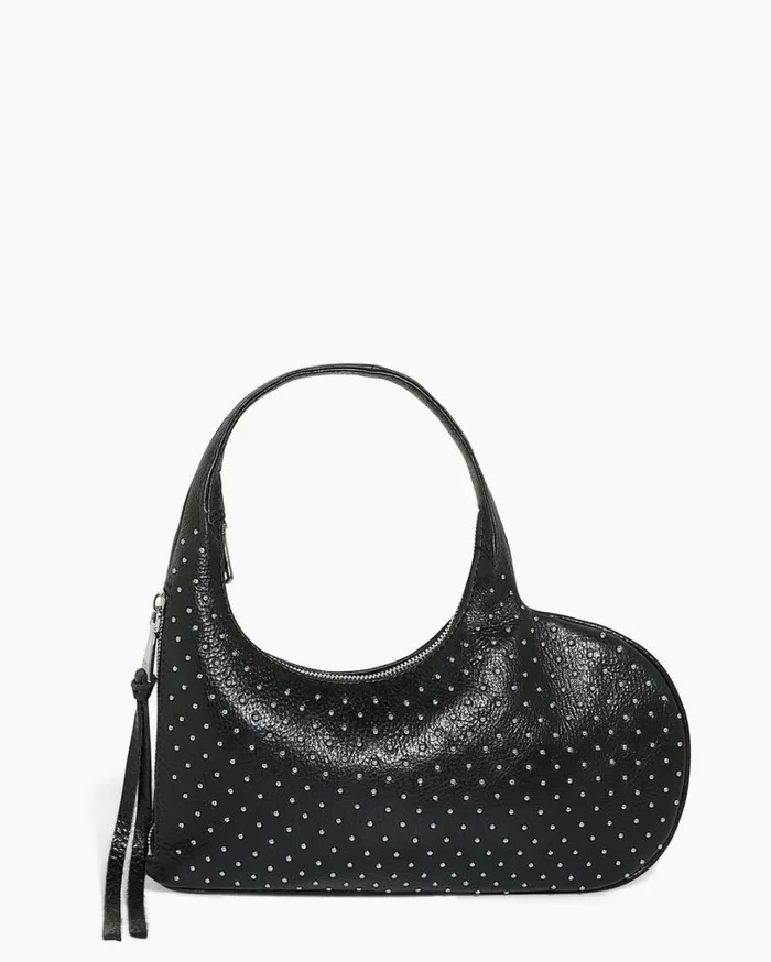 Heart On My Sleeve Handheld Heart Black With Microstuds Women Aimee Kestenberg Clutches