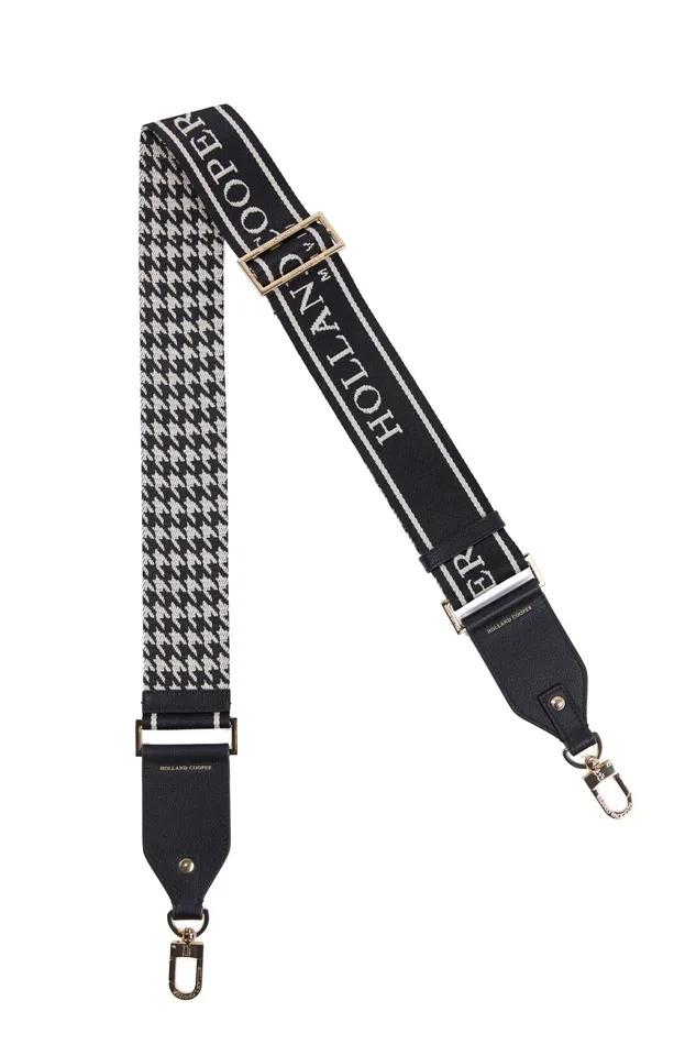 Holland Cooper Abbot Bag Strap Ecru Houndstooth Women Bags