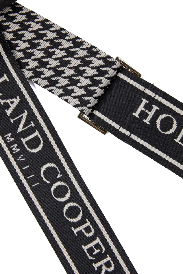 Holland Cooper Abbot Bag Strap Ecru Houndstooth Women Bags Holland Cooper Abbot Bag Strap Ecru Houndstooth Women Bags