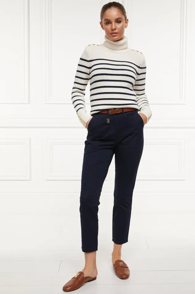 Holland Cooper Arnesby Chino Ink Navy Women Trousers