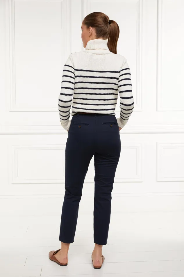 Holland Cooper Arnesby Chino Ink Navy Women Trousers
