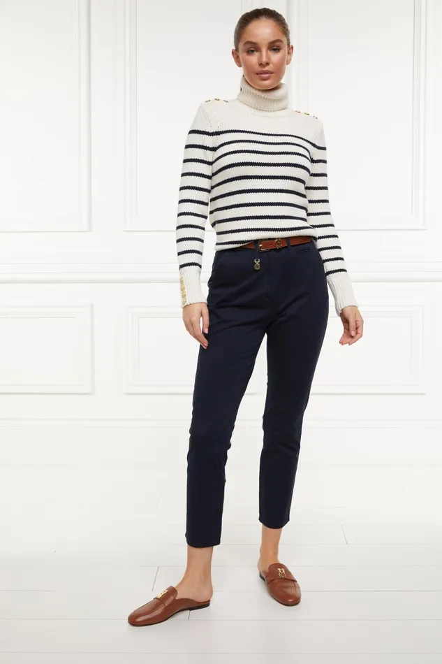 Holland Cooper Arnesby Chino Ink Navy Women Trousers