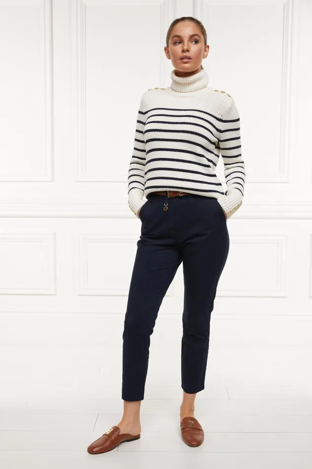 Holland Cooper Arnesby Chino Ink Navy Women Trousers