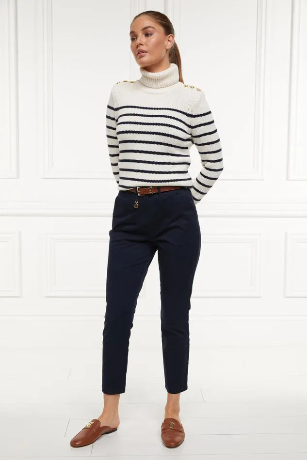 Holland Cooper Arnesby Chino Ink Navy Women Trousers