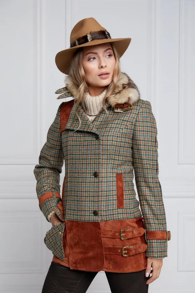 Holland Cooper Balmoral Field Jacket Bredon Tweed Women Tailoring