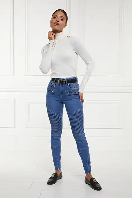 Holland Cooper Biker Jean Denim Women Jeans