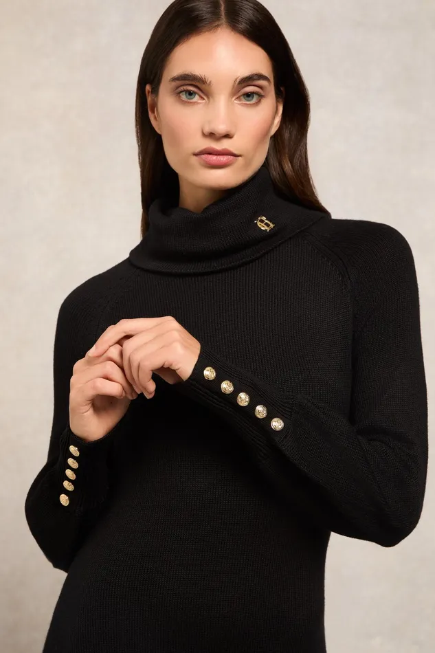 Holland Cooper Chamonix Fit and Flare Dress Black Women Dresses Holland Cooper Chamonix Fit and Flare Dress Black Women Dresses