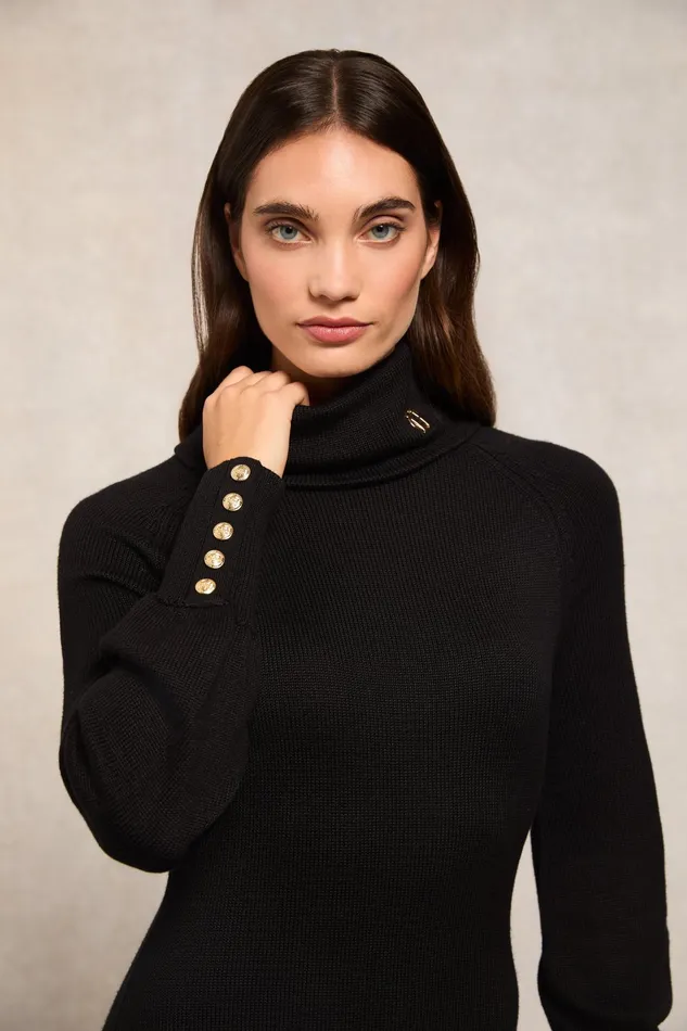 Holland Cooper Chamonix Fit and Flare Dress Black Women Dresses Holland Cooper Chamonix Fit and Flare Dress Black Women Dresses