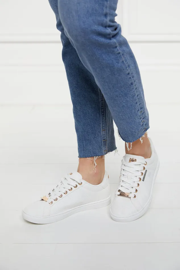 Holland Cooper Chelsea Court Trainer White Women Trainers Holland Cooper Chelsea Court Trainer White Women Trainers