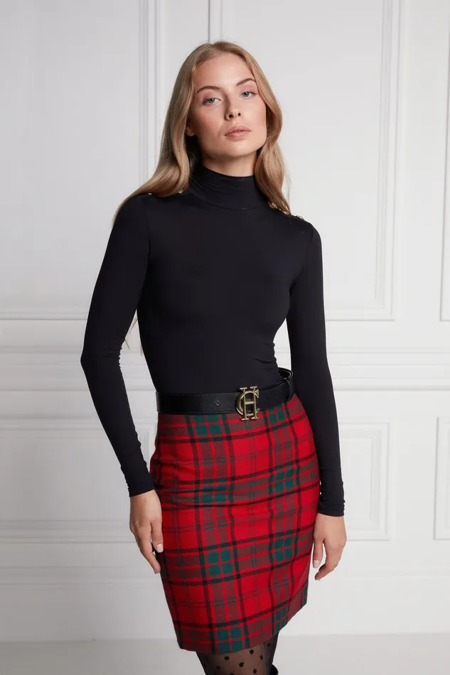 Holland Cooper Chelsea Skirt Red Tartan Women Tailoring