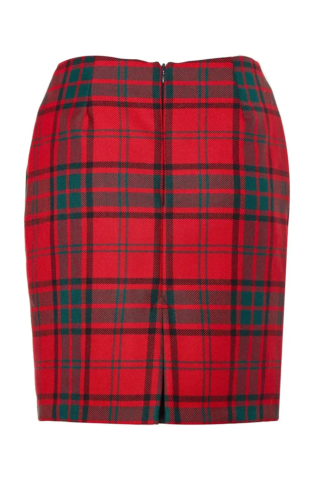 Holland Cooper Chelsea Skirt Red Tartan Women Tailoring